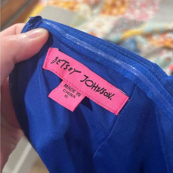 Betsey Johnson Floral Sweetheart Bustier Tiered Midi Dress - Picture 8 of 8